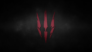 Red black wallpaper demon logo - dark background free wallpaper