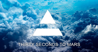 Thirty seconds mars triangle blue - white letter free wallpaper