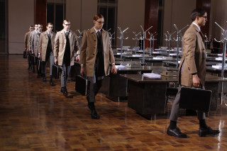 Men walking wooden floor suits - a wooden floor next free wallpaper