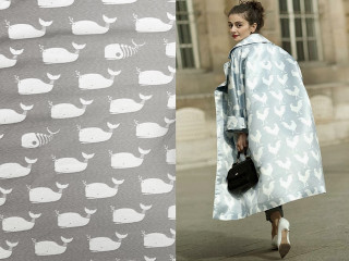 Woman blue white coat black - coat free wallpaper