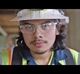 Man hard hat glasses construction - american barbizon school free wallpaper for tablet