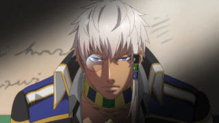 White haired man blue eyes - a uniform free wallpaper