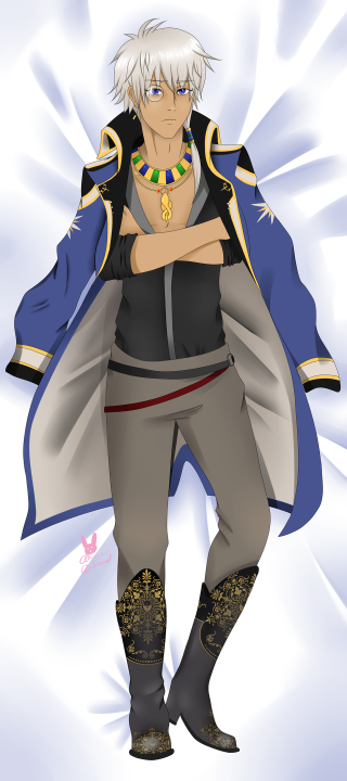 White hair blue jacket dark - his neck free wallpaper for mobile