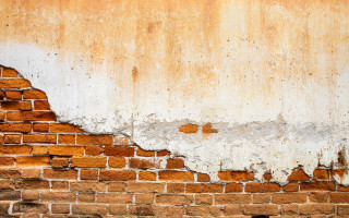 Brick wall white paint chipping - texture free wallpaper for desktop