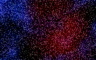 Red blue background squares pattern - kinetic pointillism free wallpaper