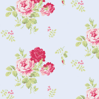 Blue pink roses butterfly rococo - free flowers wallpaper for tablet
