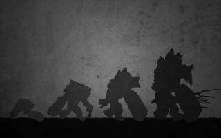 Shadow group people walking street - aaron douglas free wallpaper for desktop