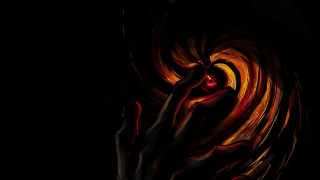 Hand red eye dark room - eldritch free wallpaper