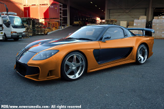 Sports car parking lot truck - nice free wallpaper