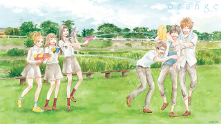 Summer field water girls boys - free spring wallpaper for desktop
