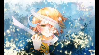 Anime character sword blue background 5 - a anime character free wallpaper