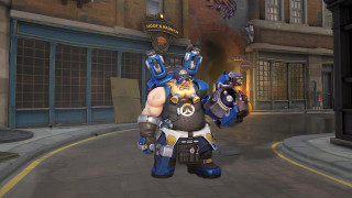 Man blue yellow outfit gun - dada free wallpaper