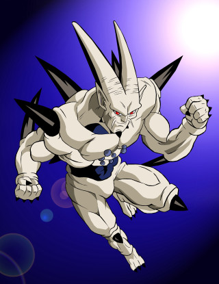 Cartoon flying white plasticien cellshaded - his body free wallpaper for mobile