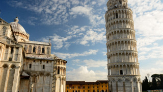 Tall tower clock building side - the top of its free wallpaper