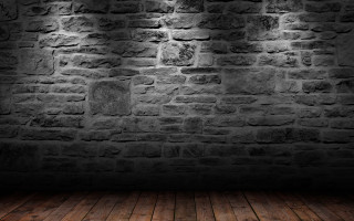 Dark room brick wall wooden 7 - a light fixture free wallpaper