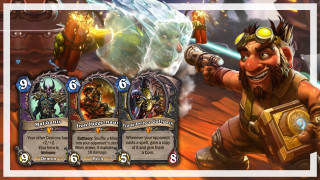 Card game character sword holding - hearthstone free wallpaper