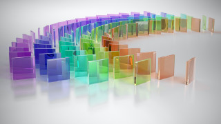 Rainbow colored spiral books white - alison kinnaird free wallpaper for desktop