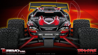 Red black monster truck striped - red stripe free wallpaper