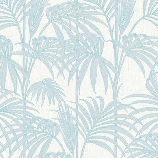 Blue white palm tree pattern - free vintage wallpaper for tablet