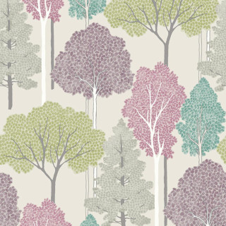 Pastel trees leaves pattern wallpaper - free forest wallpaper for tablet