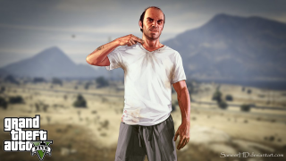 Man white shirt shorts desert - realistic character concept free wallpaper