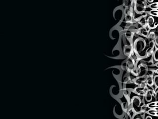 Black white swirl leaf pattern - a pattern of swirls free wallpaper