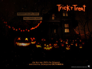 House trick or treat sign - poster art free wallpaper for desktop