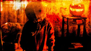 Creepy mask person room table - stuckism free wallpaper for desktop