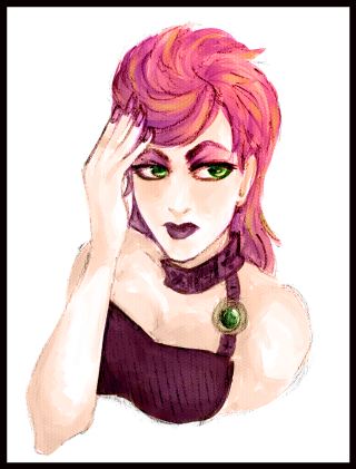 Pink hair green eyes necklace - dosso dossi free wallpaper for mobile