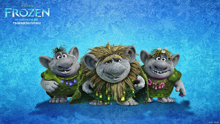 Cartoon characters blue background frozen - three cartoon character free wallpaper