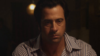 Man striped shirt serious look - his face and chest free wallpaper