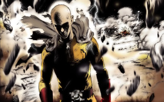 Man yellow black fire smoke 3 - yusuke murata free wallpaper