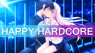 Anime characters hugging happy harbor - happy free wallpaper for desktop