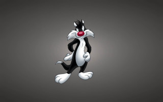 Cartoon cat red nose black 4 - a red nose free wallpaper