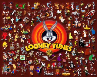 Cartoon characters circle loony tunes - a circle free wallpaper