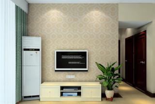 Livingroom tv fridge plant pot - center area free wallpaper