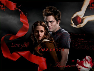 Couple red ribbon rose background - poster art free wallpaper