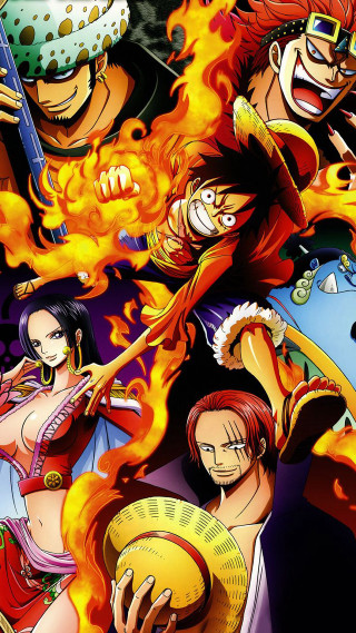 Anime characters fire background man - eiichiro oda free wallpaper