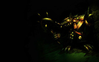 Demonic creature glowing eyes dark - a creature free wallpaper for desktop