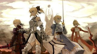 Group people field sky background 2 - ufotable free wallpaper for desktop