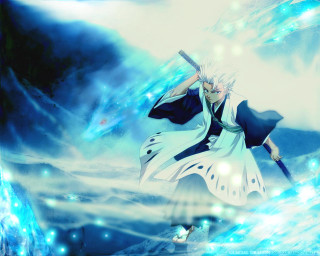 Man sword air water clouds - his hand in free wallpaper