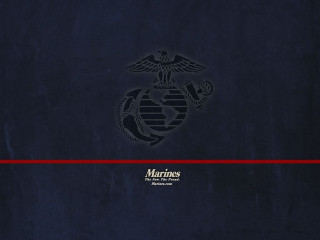 Marine emblem blue background red - marine free wallpaper