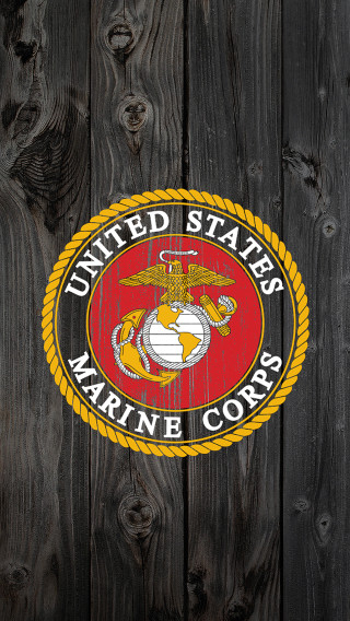 Marine emblem wooden wall rope - a rope free wallpaper for mobile