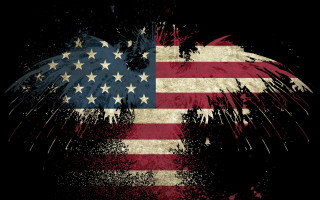 Grungy american flag black background - a grungy american flag free wallpaper