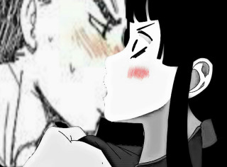 Woman long black hair red 6 - free aesthetic wallpaper for desktop