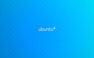 Blue background ubuntu white letters - desmond morris free wallpaper
