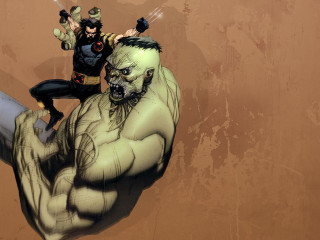 Man riding giant monster sword - the back free wallpaper