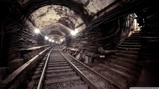 Train track tunnel lights skylight - charles angrand free wallpaper