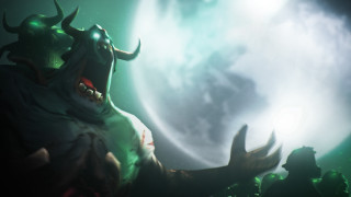 Demon horns demon face unique - splash art free wallpaper