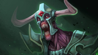 Demonic horned redeye glowing mecha - a demonic looking demon free wallpaper